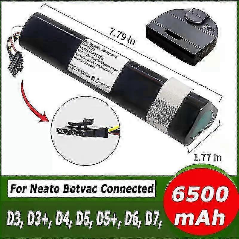 Applies to 205-0011 Battery For Neato Botvac D3 D4 D5 D6 D7 205-0011 Sweeping robot Sweeper Battery 14.4V 61WH 5200mAh