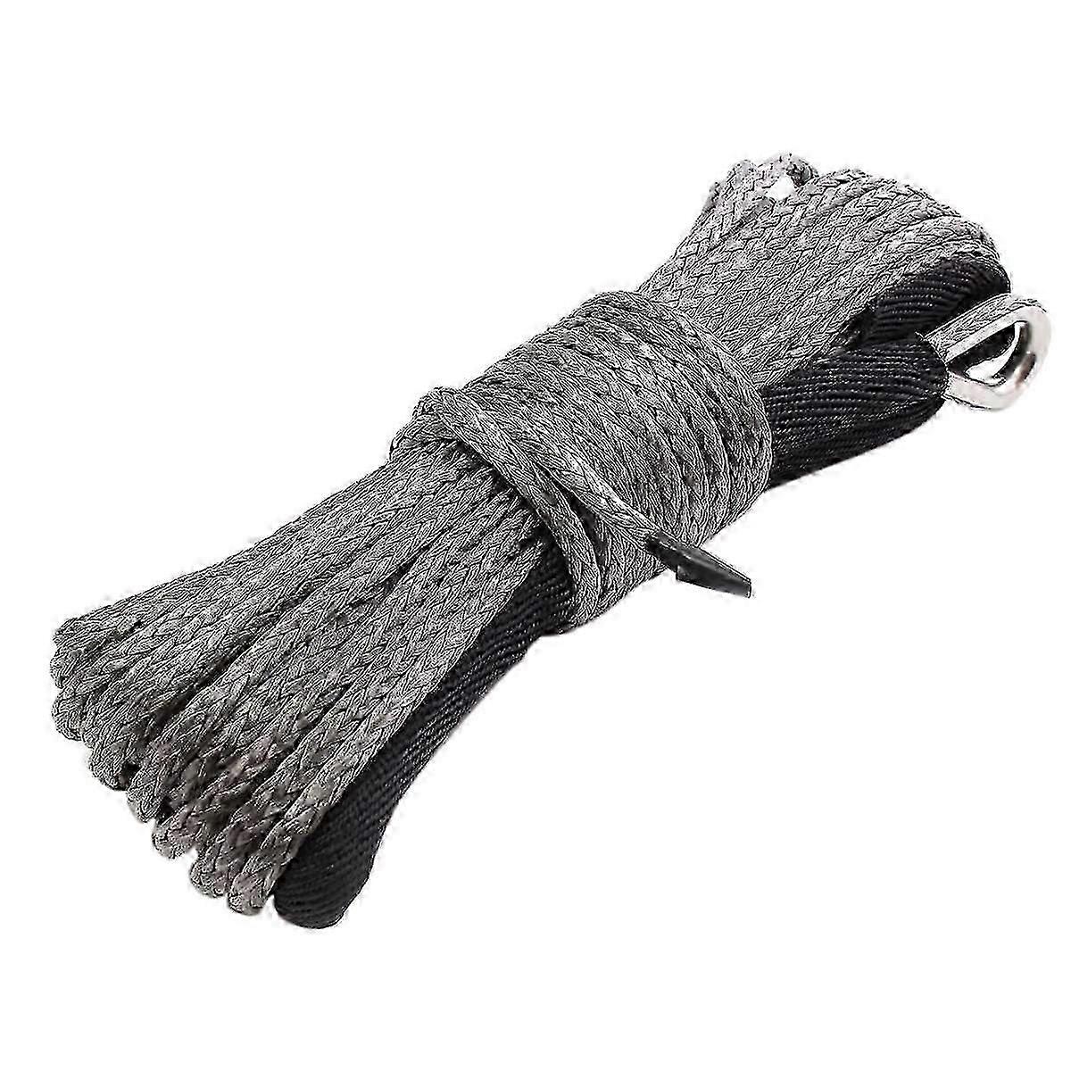 15M 7700 رطل حبل ونش اصطناعي مع الأكمام الواقية - كابل خط ونش شديد التحمل للطرق الوعرة والتعافي