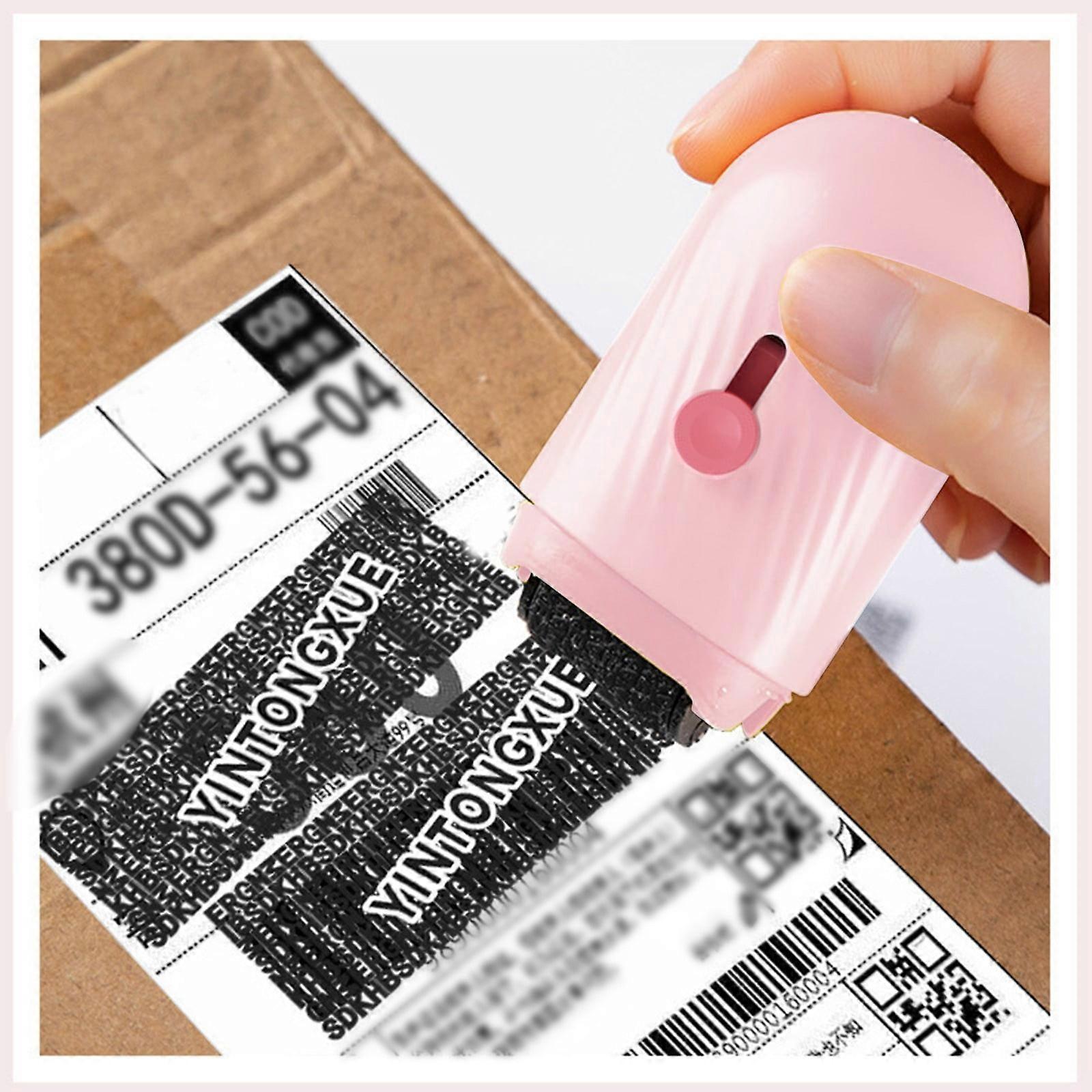 2-in-1 Confidential Seal & Package Opener, Mini Knife for Privacy Protection, Information Cover, Unpacking Roller, Garbled Seal - Compatible with