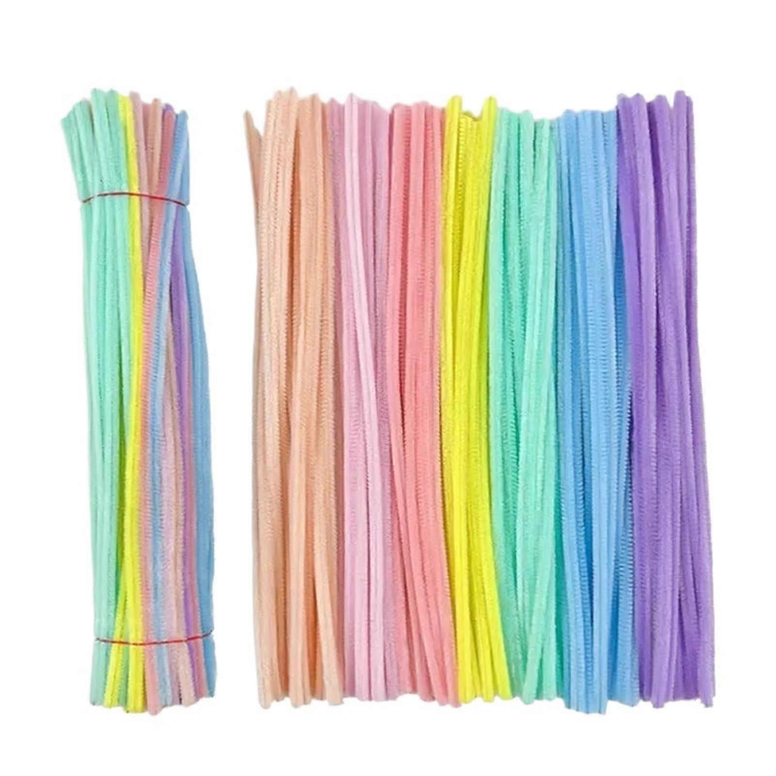 Stem Pipe Cleaners 200PCS Mixed Colors Plush Craft Sticks for DIY Arts and Handmade Projects