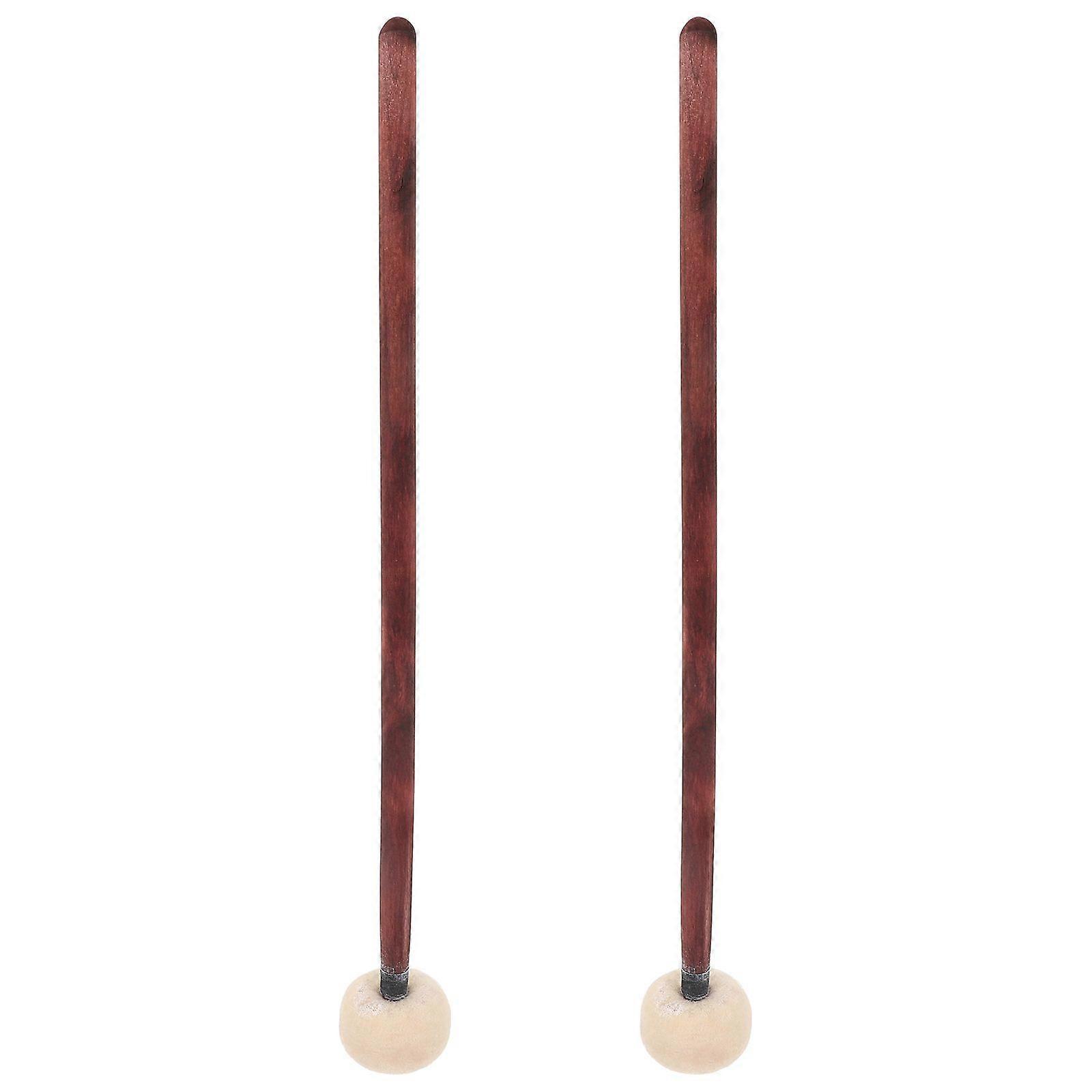 2pcs Drum Mallet Percussion Stick Wood Handle Drumstick Practice Drum Stick Tool