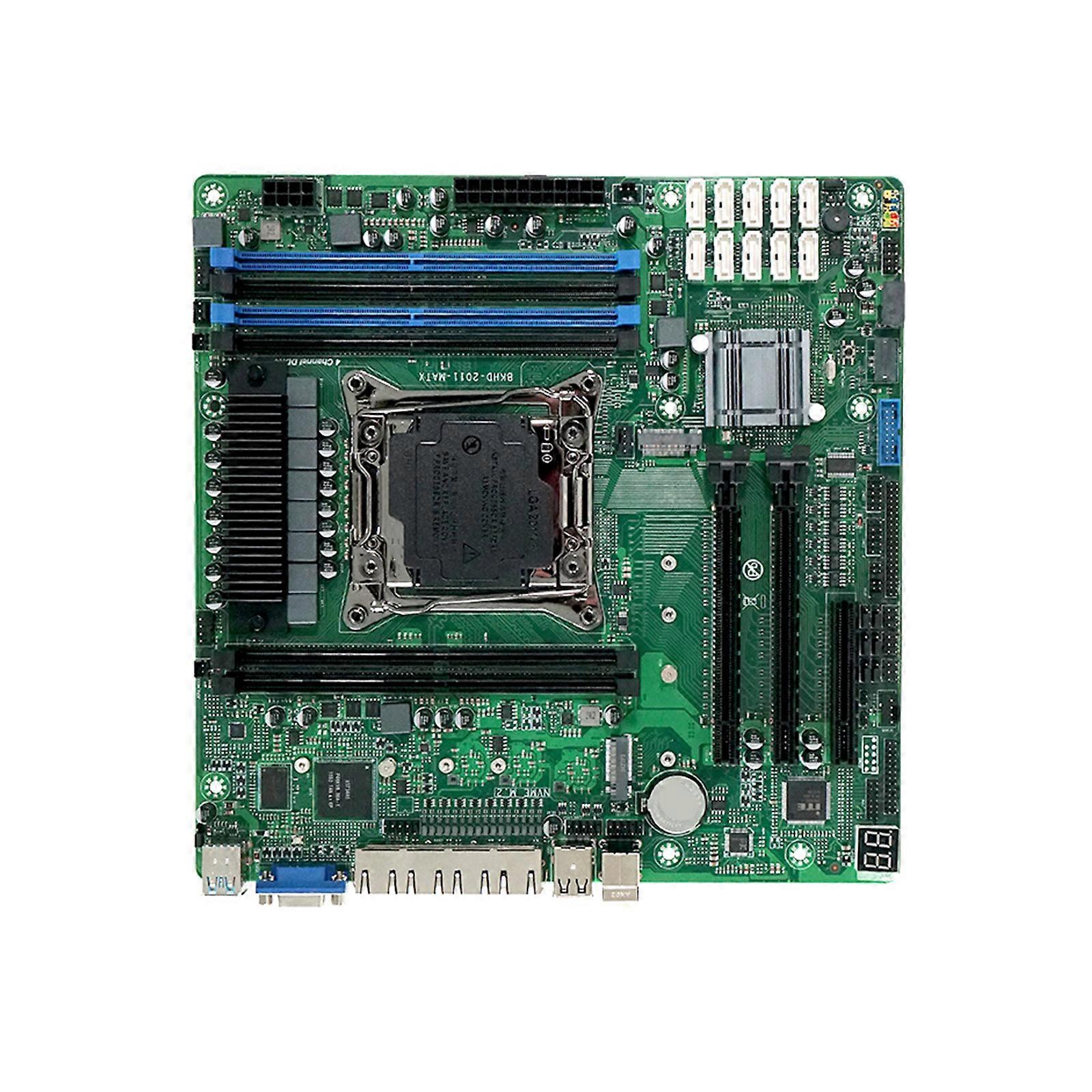 Durability C612 Motherboards MATX Form Factor 4x2.5Gb Ethernet Port 2xM.2 NVMe Slot For Enterprise Server Racks Multicolor