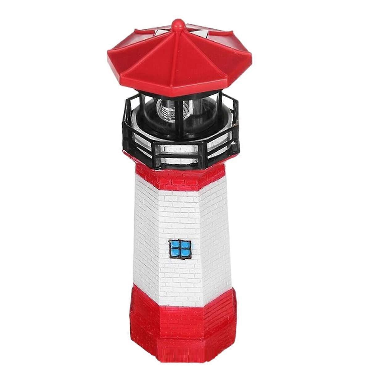 Solar Powered Rotating Lighthouse Led Garden Decorative Light Garden Led Lighthouse Rotating Solar Garden Light