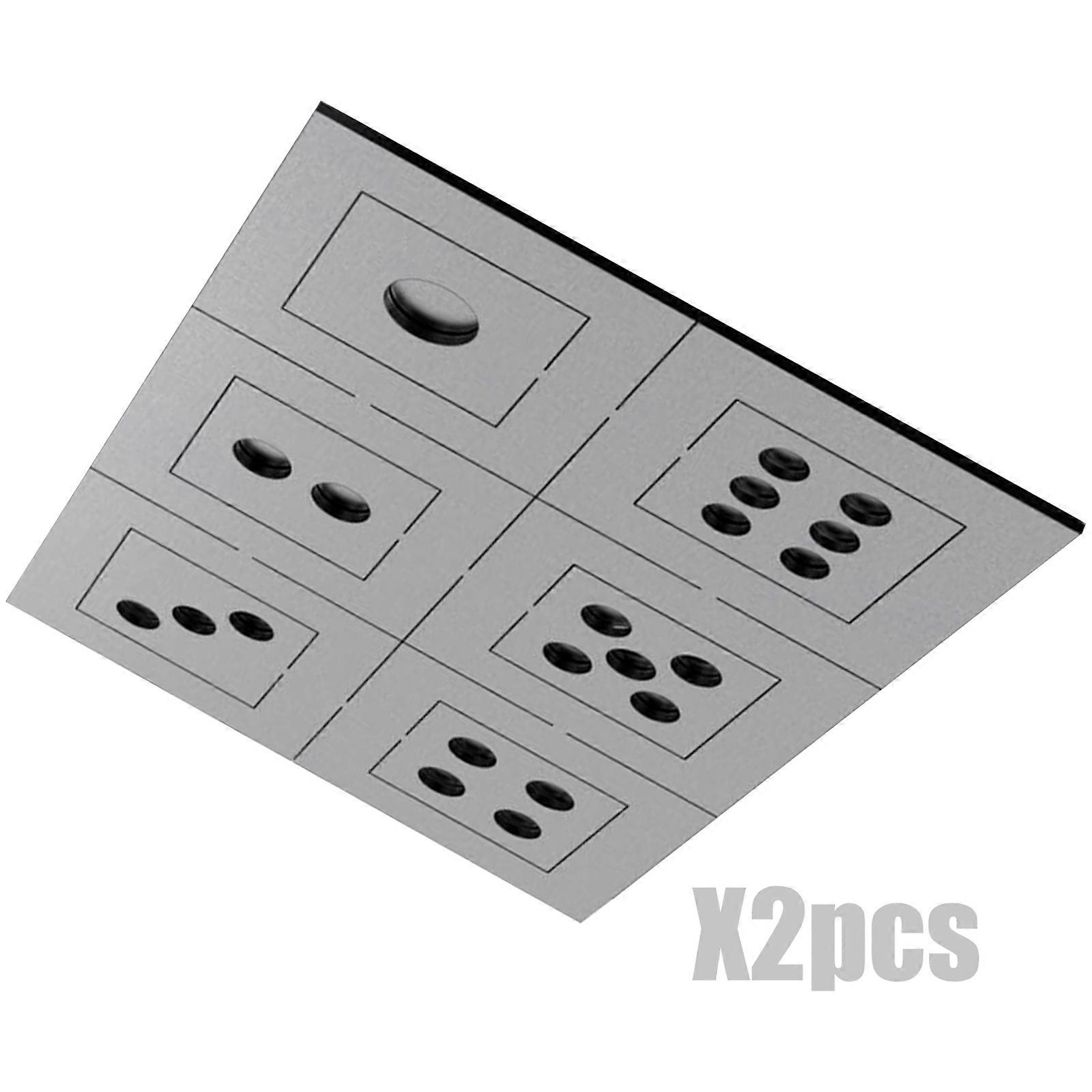 Accurate Neat Edges Welding Training Plates 2Pcs Cold Rolled Steel Joint Alignment Practice Educational Metalwork Multicolor