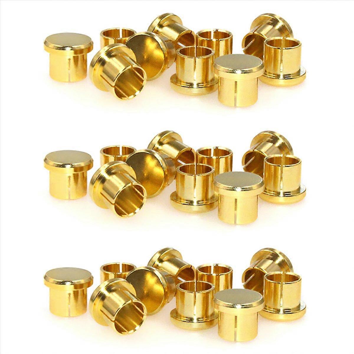 30Pcs Gold Plated Short Circuit Socket Phono Connector Shielding Jack Socket Protect Cover Cap, Gold