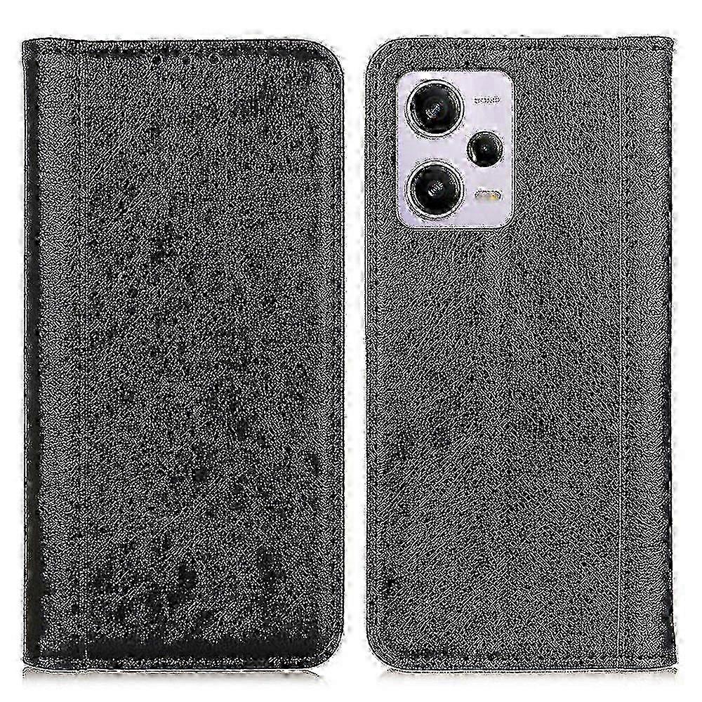 w Split Leather Anti-scratch Phone Case for Xiaomi Redmi Note 12 Pro 5G
