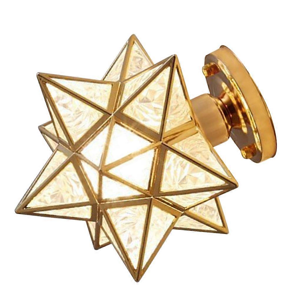 Golden Decorative Ceiling Lamp Star Appearance for Home Use