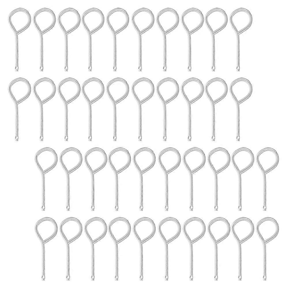 Durable Iron Fire Extinguisher Pull Pins Set of 120 Locking Mechanism for Safety Silver