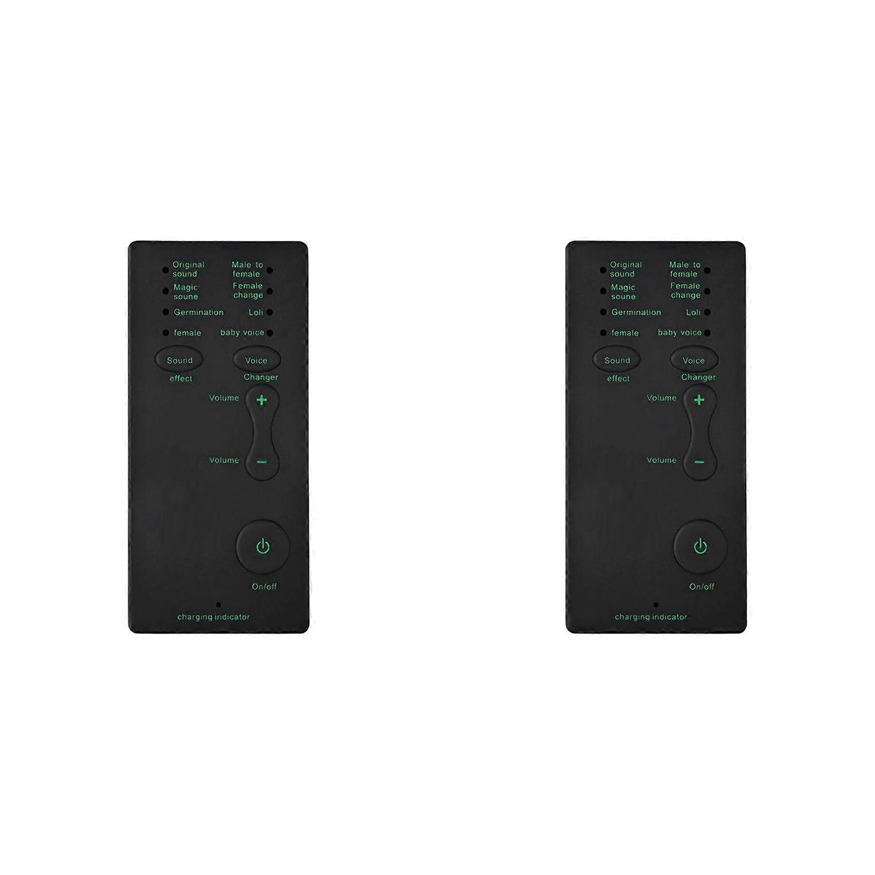 2X Voice Changer 7 Different Sound Changes Device for Computer Laptop Mobile Phone