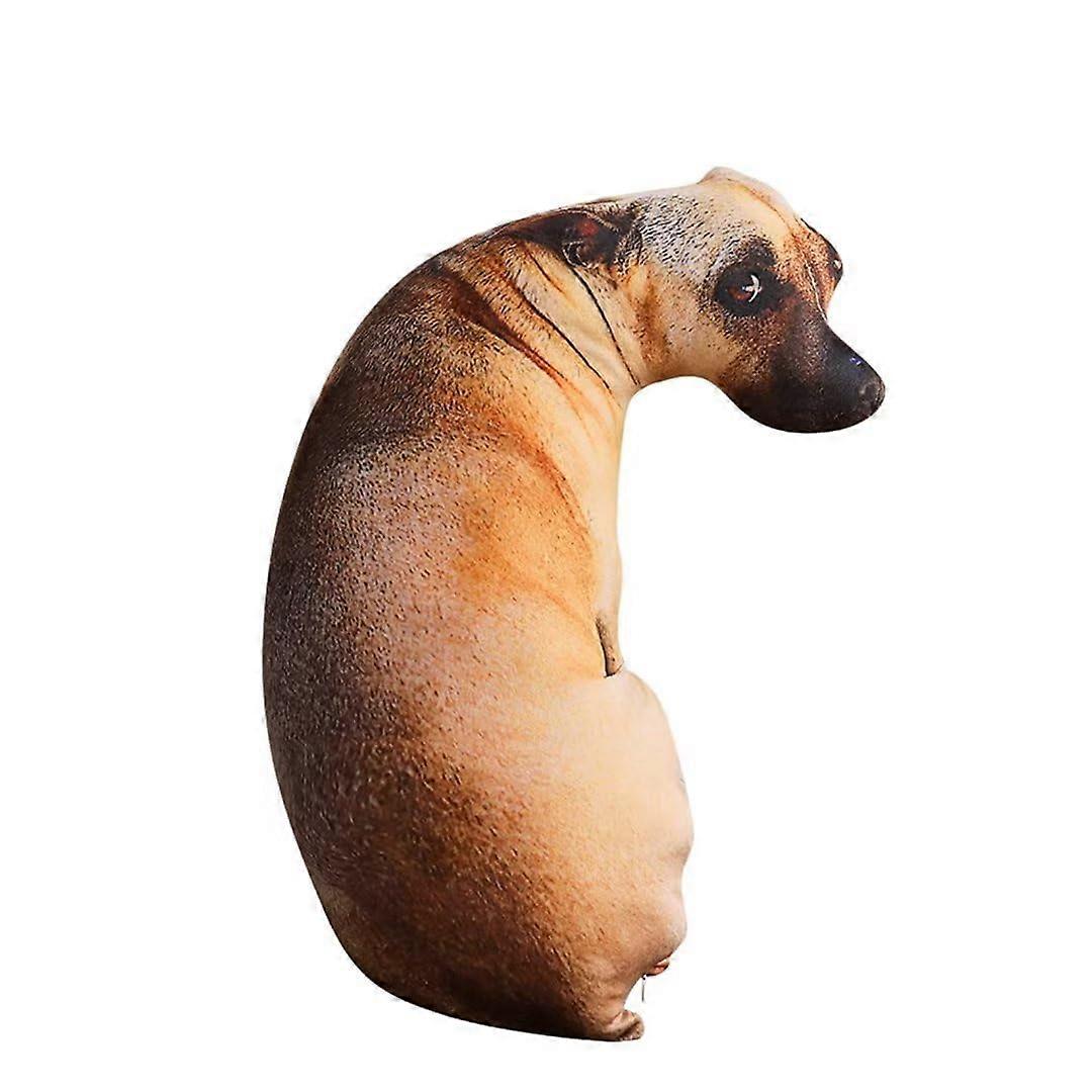 Dog Shaped Pillow 19.7 Inch 3D Shiba Inu Plush Cushion with Soft Cotton Filling for Home Decor