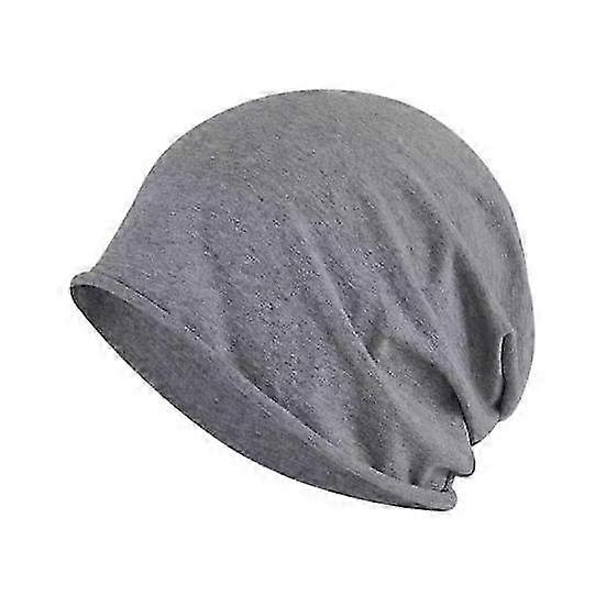Stretchy Winter Beanie for Men with Ear Protection, Solid Color Piled Knit Cap