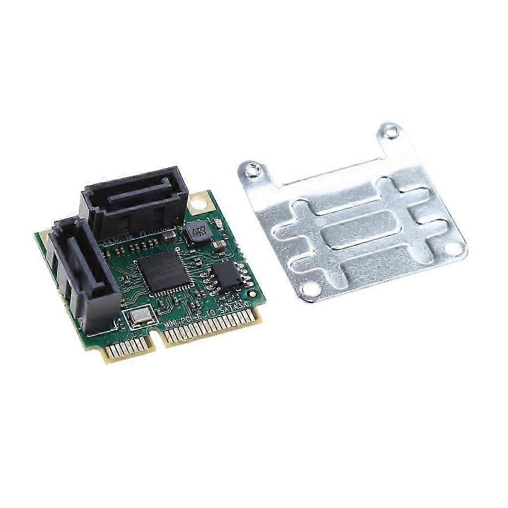 Mini PCI-E to Dual Port SATA 3.0 Expansion Card - Add Two High-Speed Hard Drive Connections
