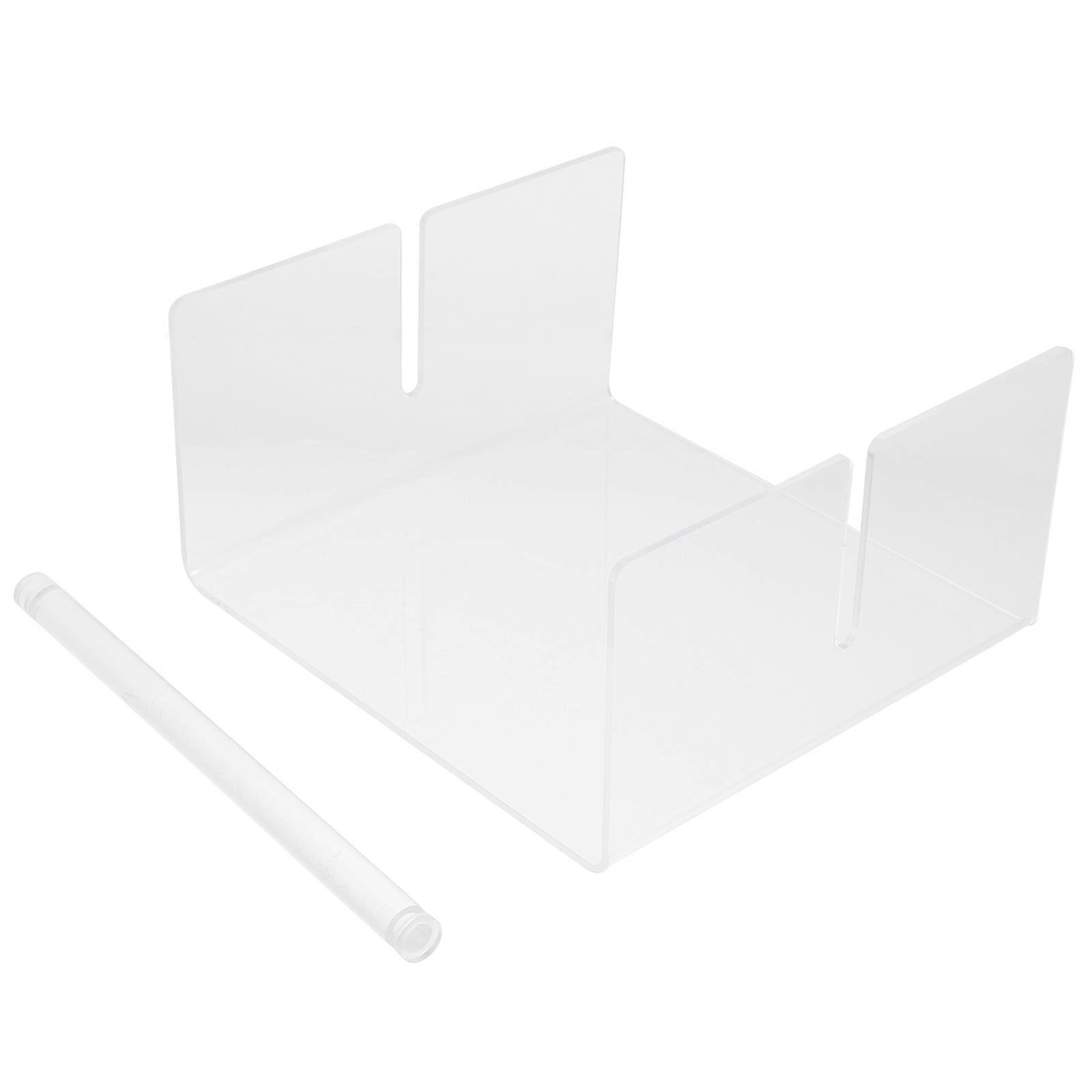 Dining Table Acrylic Napkin Holder for Storage 2Pcs Transparent Tissue Boxes