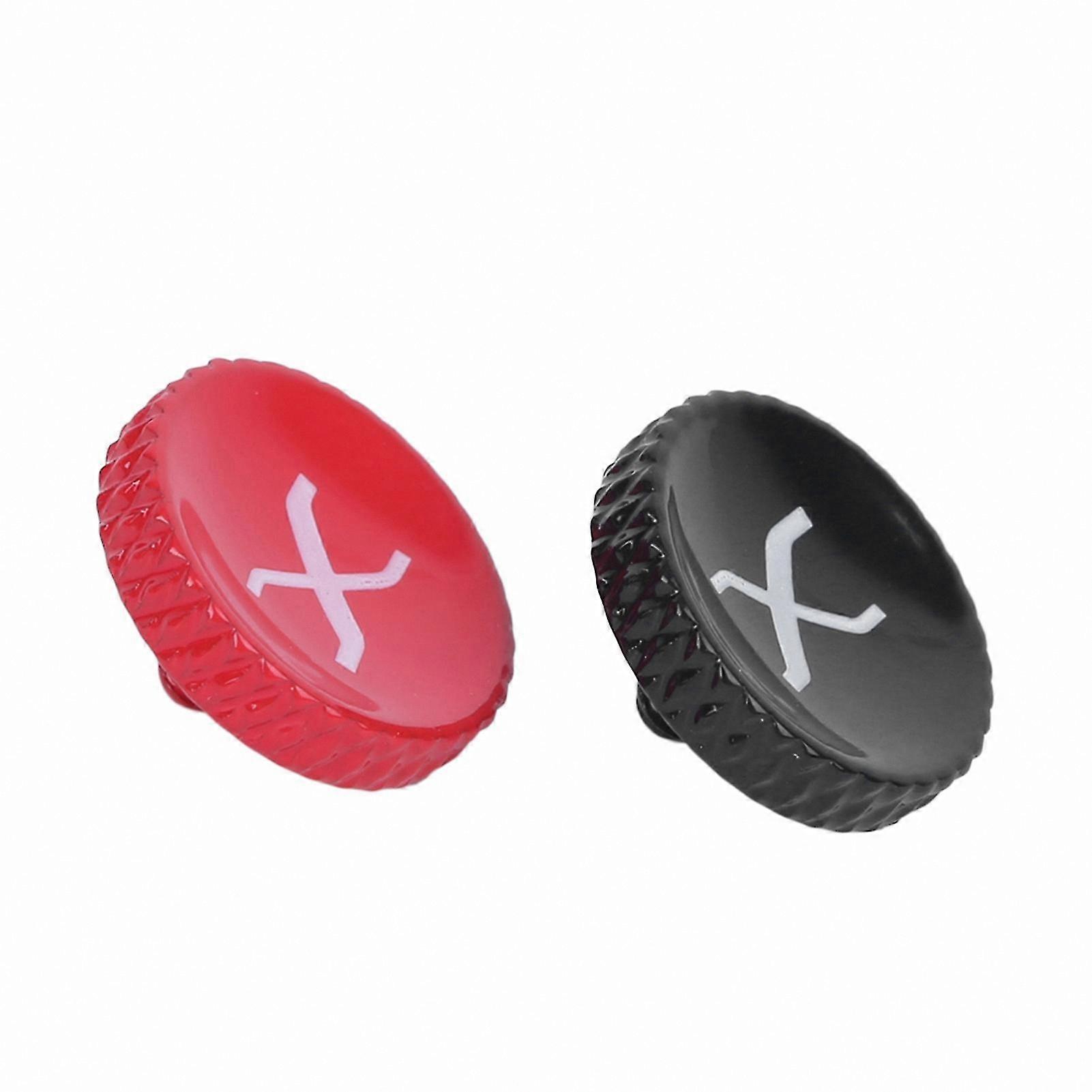 Metal Shutter Button with Rubber Ring for X Series Cameras, Black and Red Finish