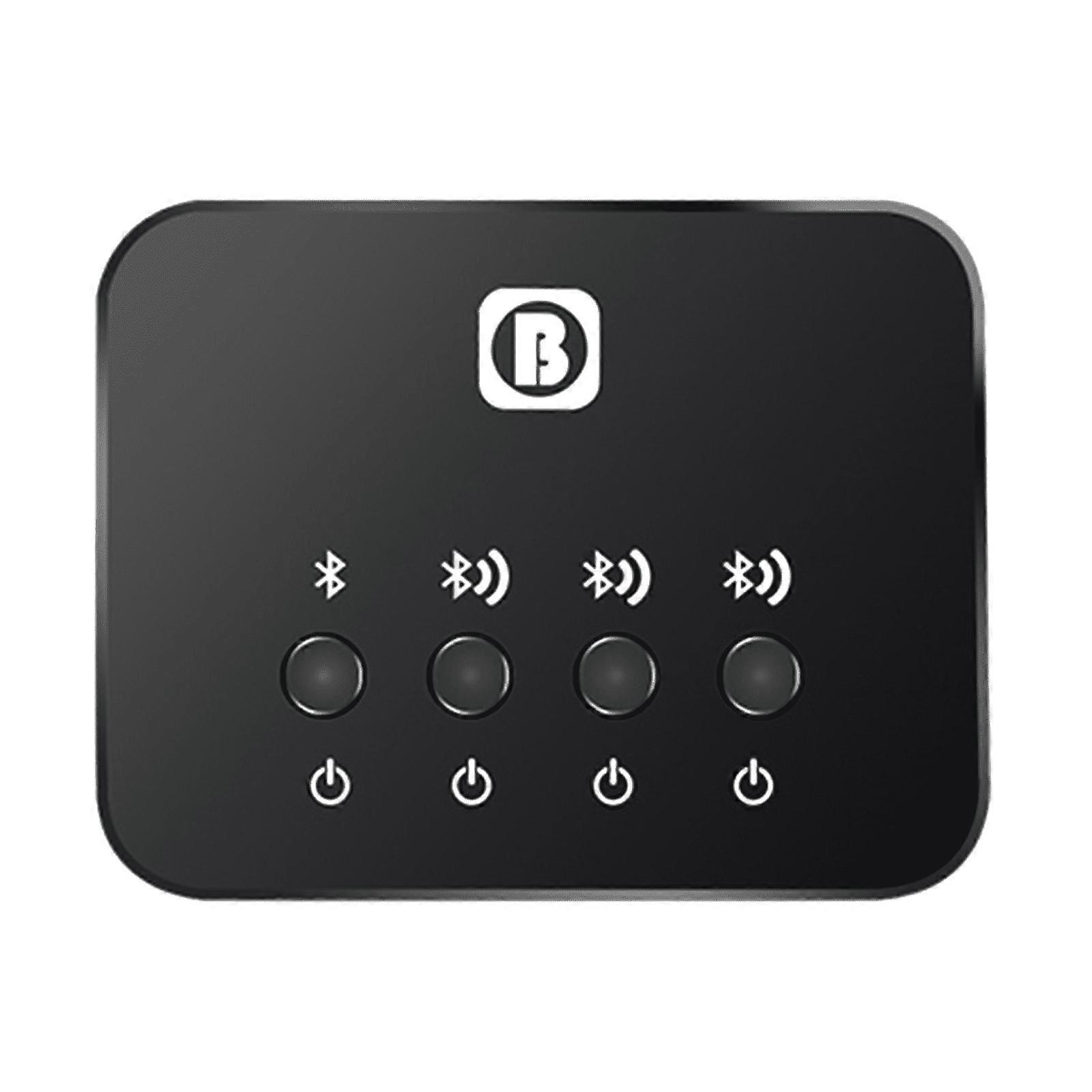 Bluetooth audio sharer receiving three transmitting high fidelity low delay
