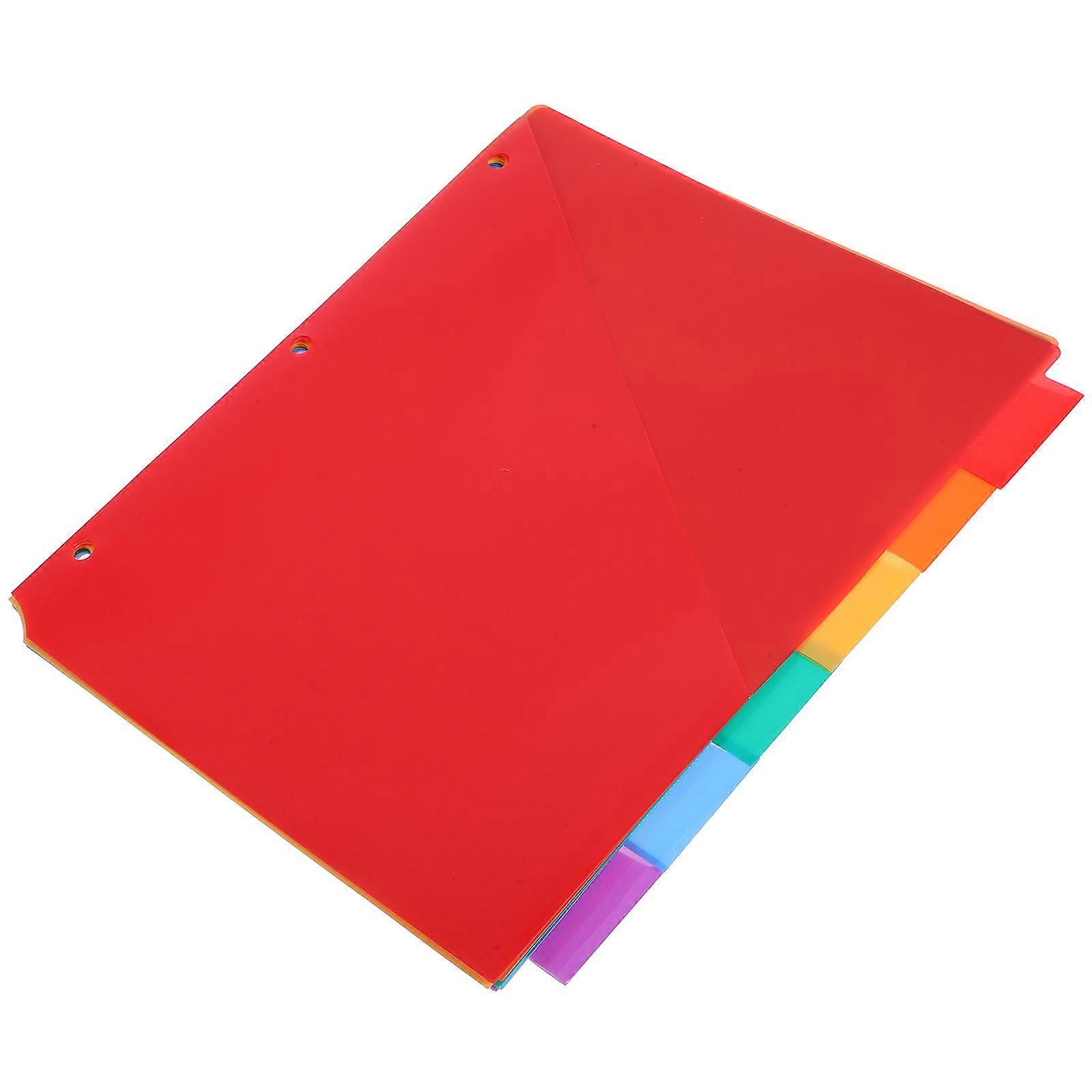 Office Use Tab Binder Dividers Plastic Reusable 18Pcs Multicolor