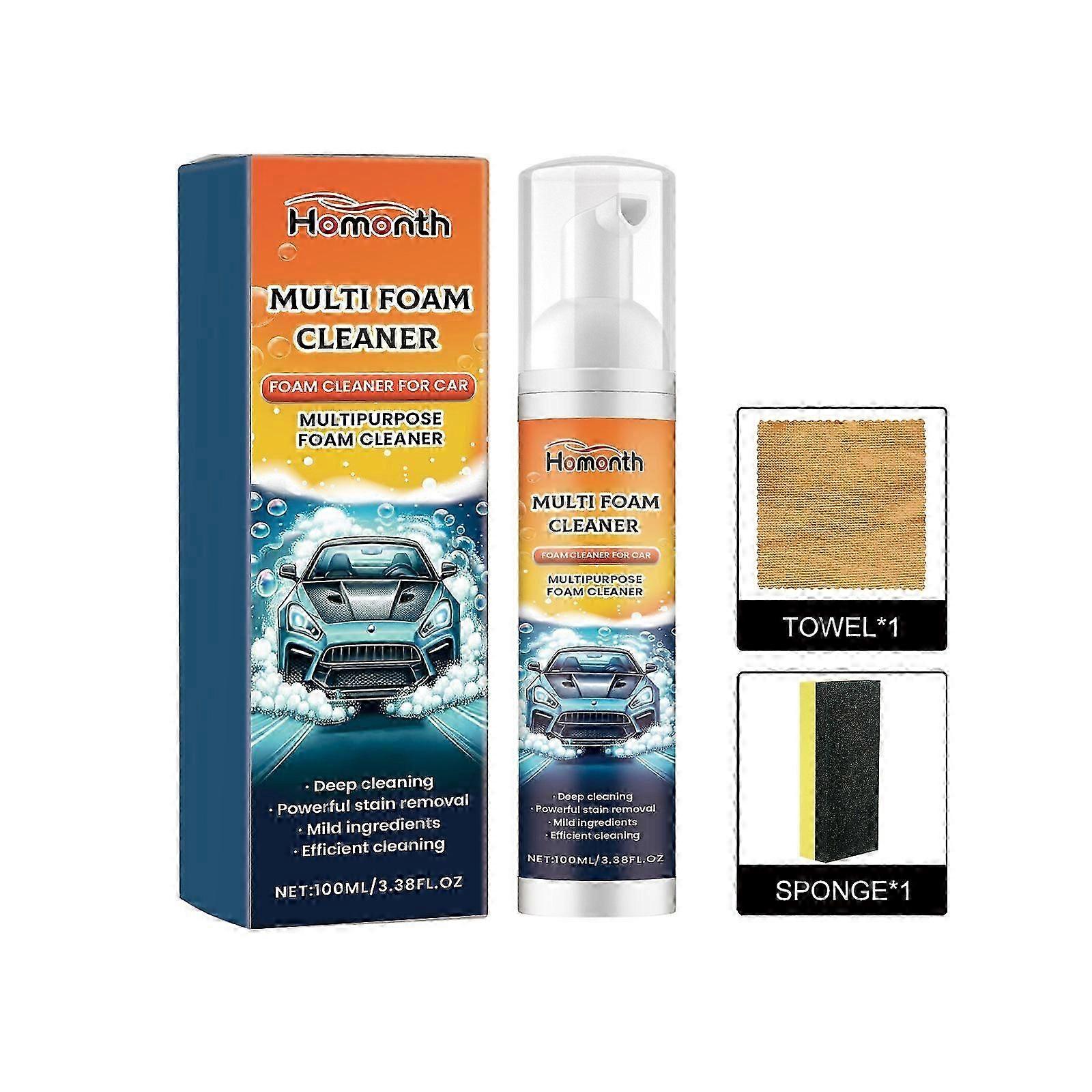 Multi-Purpose Car Foam Cleaner - Gentle, Effective Interior Fabric & Upholstery Refresh