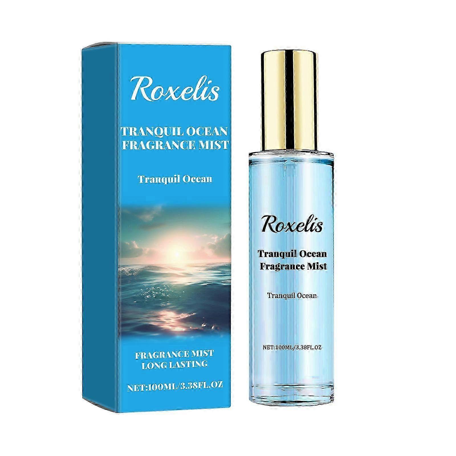 Tranquil Ocean Fragrance Mist - Long-Lasting Natural Floral & Citrus Scent for Romantic Dates, 100ml