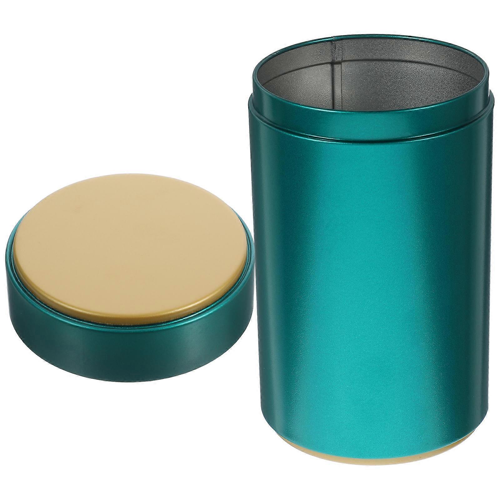 Green Iron Tea Jar for Storage 3Pcs Mini Canister Container