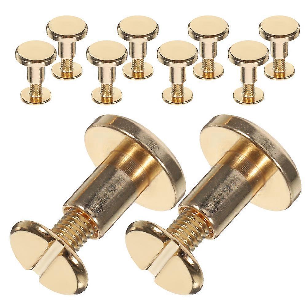 Rivet Fastening Kit for Book Binding 10Pcs Zinc Alloy Screws