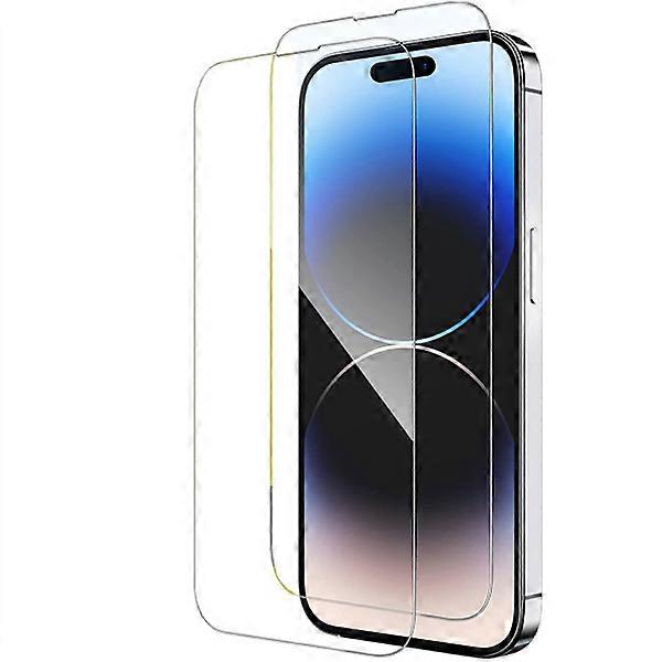 2-Pack - compatible with iPhone 15 Pro Max Tempered Glass Screen Protector