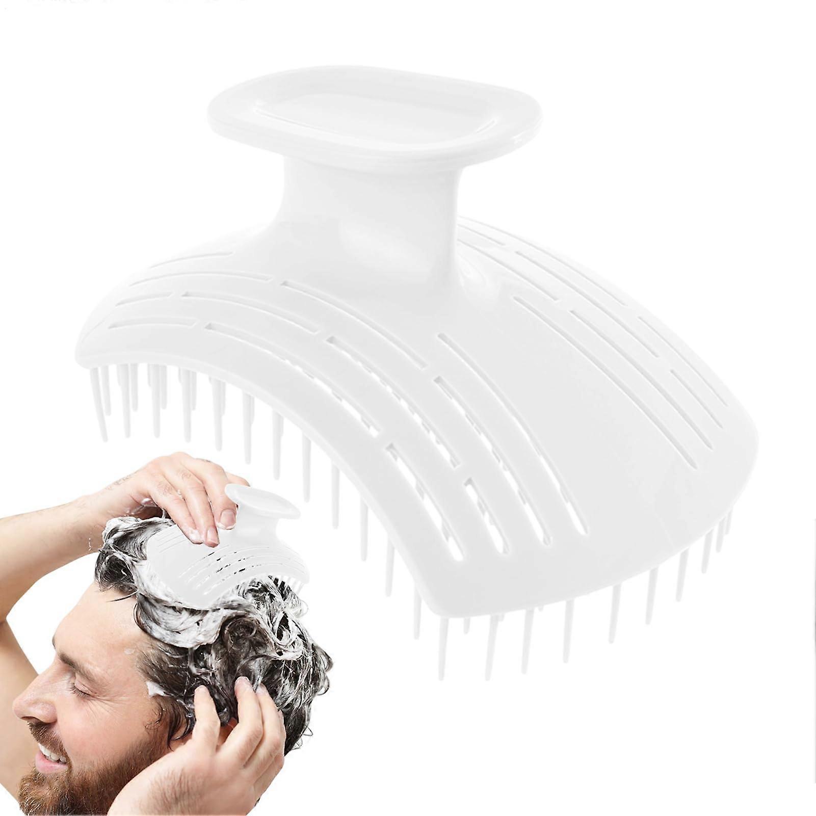 Scalp Massager Shampoo Brush for Hair Growth, Deep Cleansing and Relaxation, White