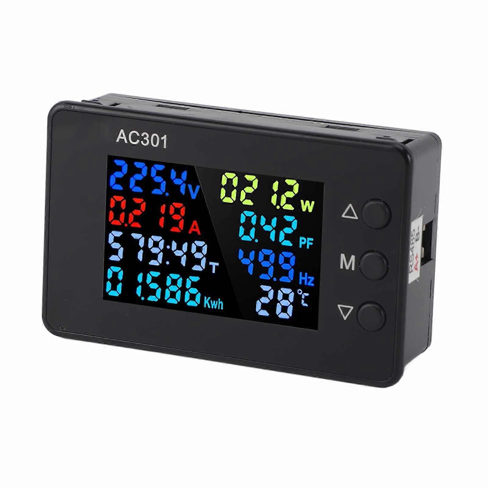 100A 50300V Digital AC Voltmeter  Accuracy AC Voltage and Current Meter with 485 Interface