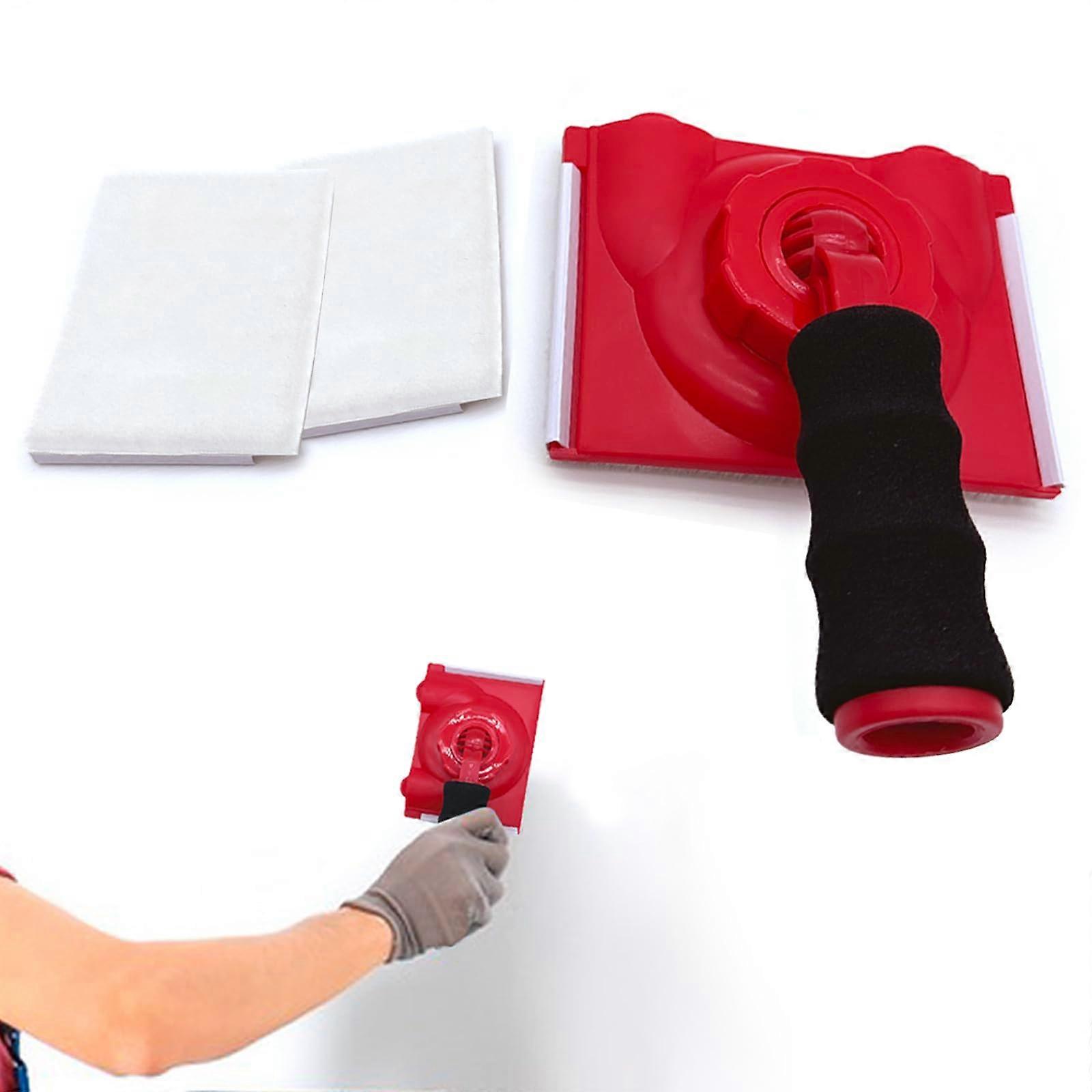 Paint Edger Tool for Walls and Ceilings with Replacement Pads, Sharp Clean Edges, Corner Coverage Design