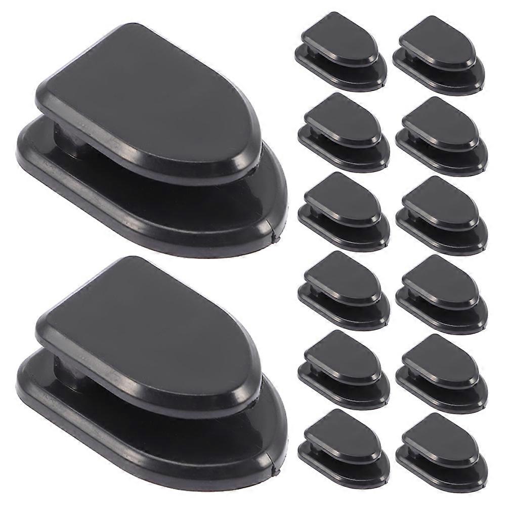 Car Hook Wall Hanging Holder for Storage Use 80Pcs Self Adhesive Black Hooks