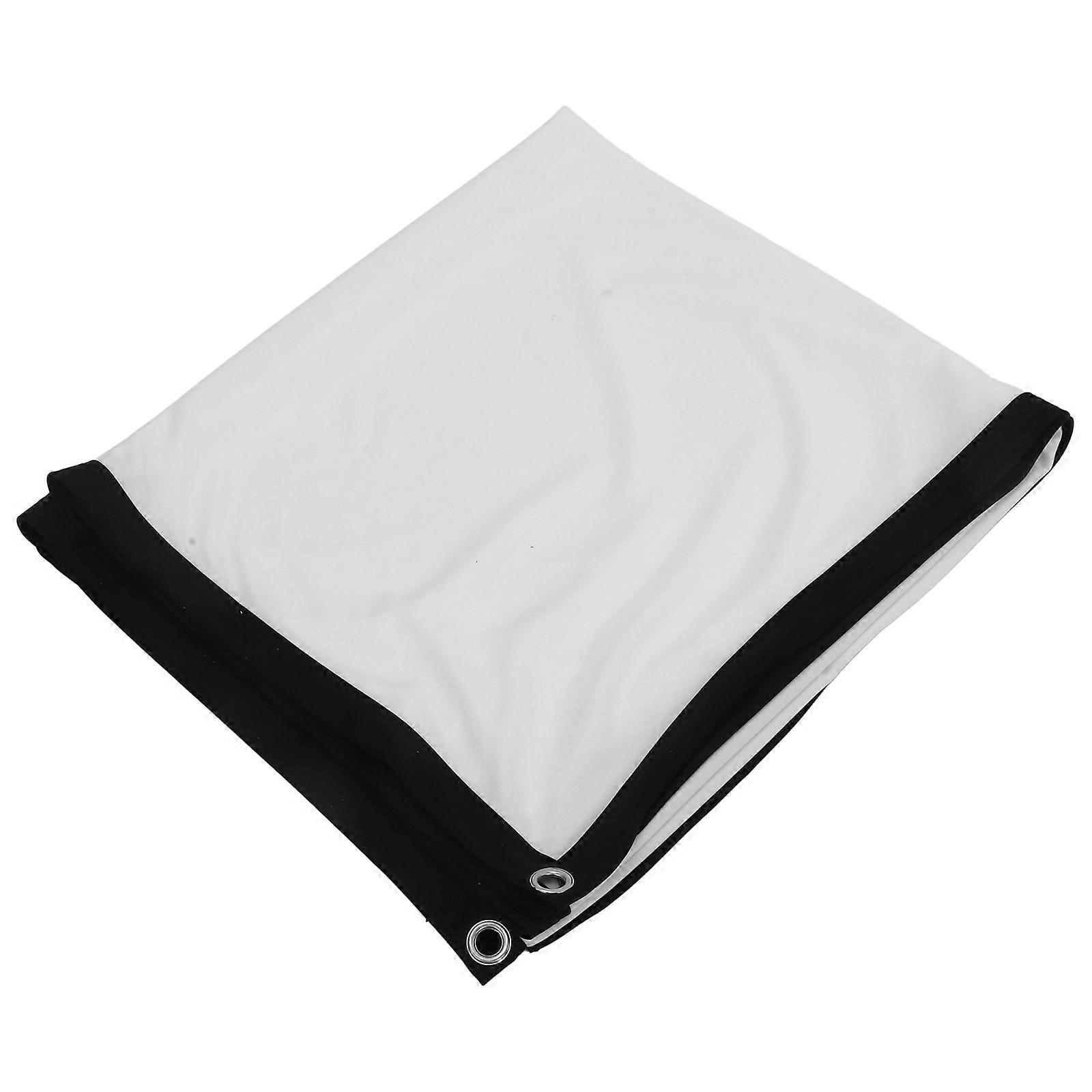 Foldable Projector Screen For Outdoor Use 72 Inch White High Definition Projection 1Set