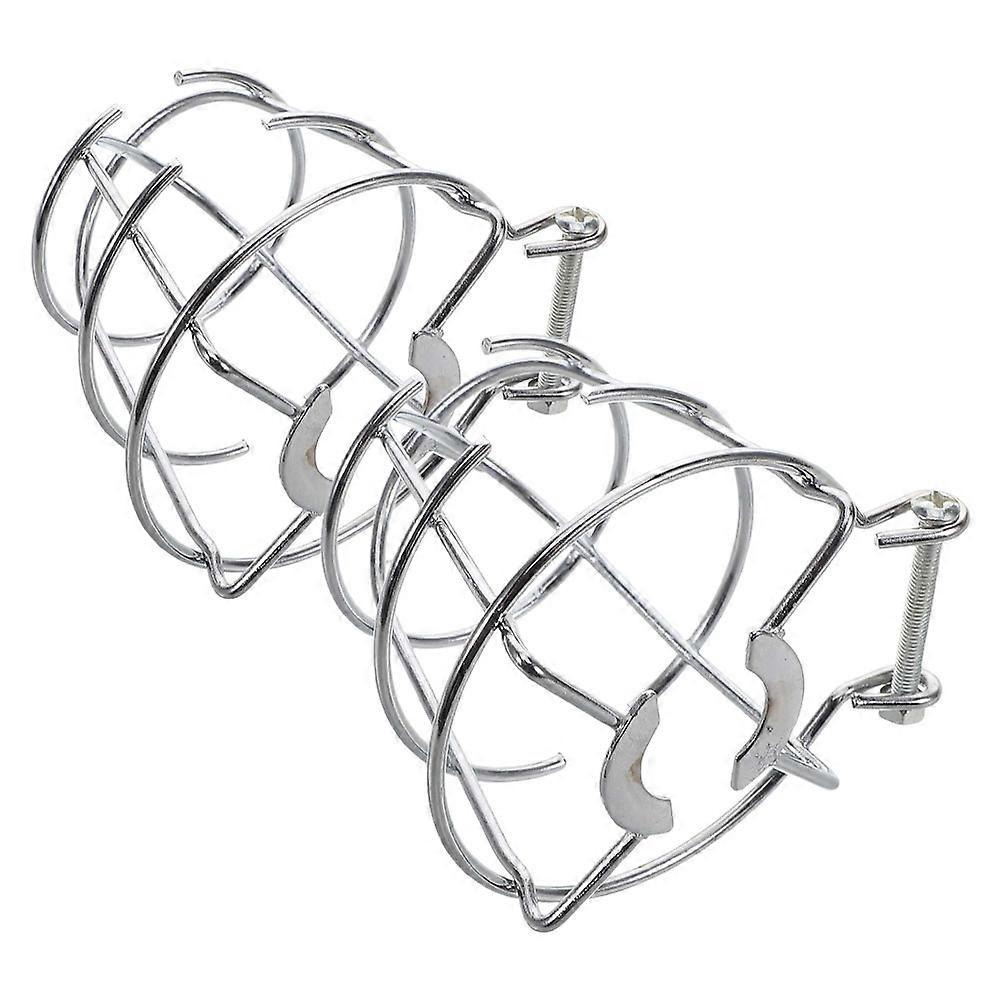 Fire Sprinkler Protecting Upright Sprinkler Head Cover 2Pcs Silver