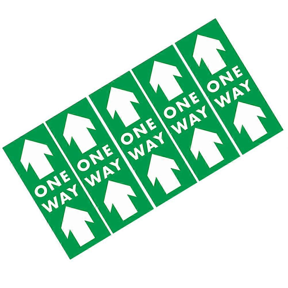 Floor Stickers for Direction Indication with 10Pcs Waterproof Decals