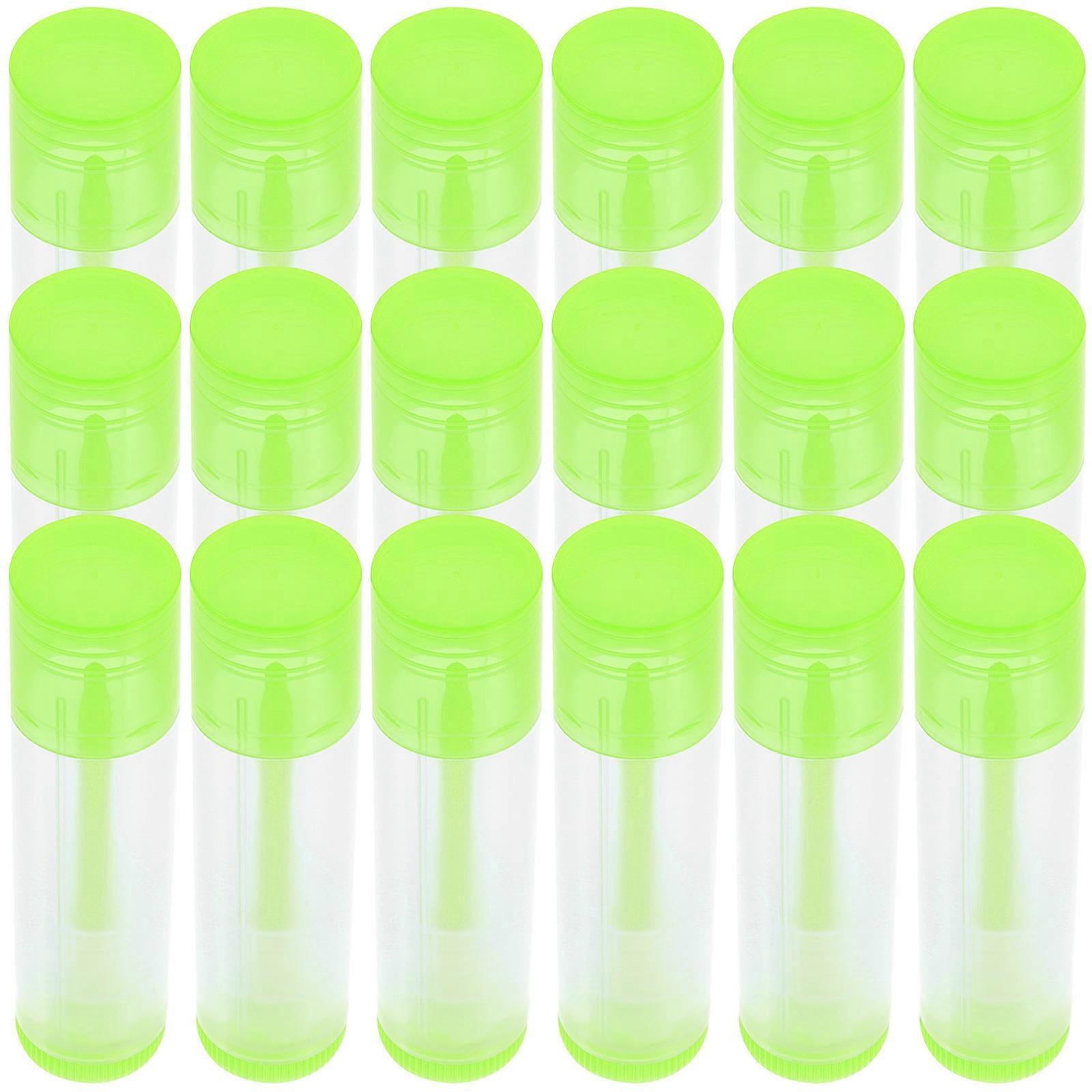 Empty Lip Balm Containers Lipstick Tubes for Storage Use 30Pcs Green