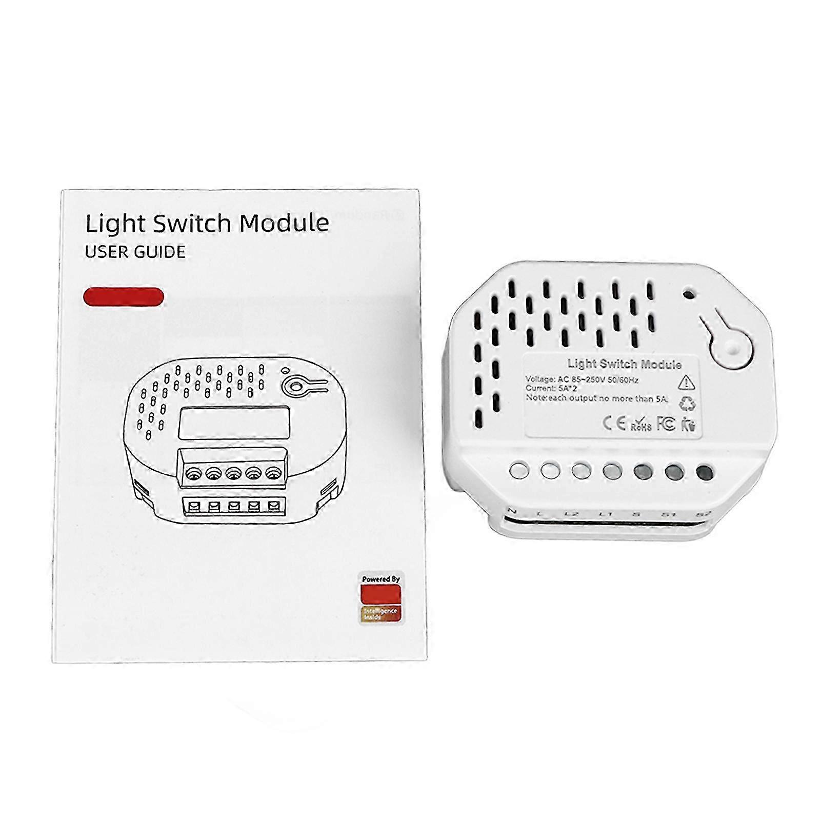 2025 Smart Dimmer Tuya Wireless 2 Way Light Remote Control Switch Module for Smart Speakers Sockets