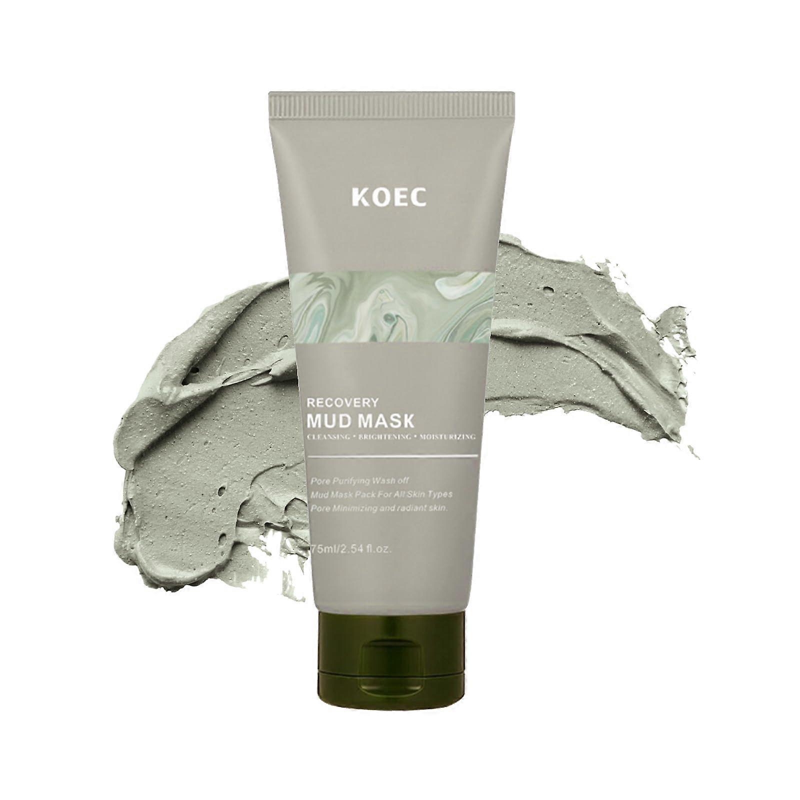 Clay Face Mask with Deep Pore Cleansing and Hydrating Mud for Smooth Skin Texture Refinement
