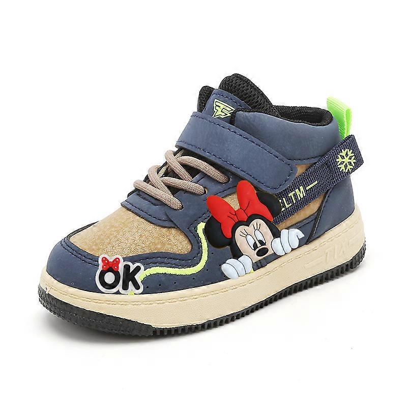Disney Children Sports Shoes Girls New Spring  Autumn boy Sports Dad Shoes Girls' Big mickey mouse Dirt-Resistant Casual Shoes