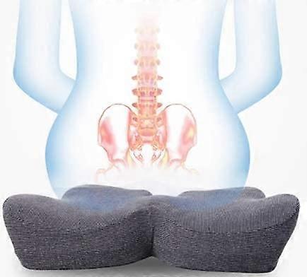 Memory Foam Seat Cushion 3.9in Thick Orthopedic Support for Sciatica, Tailbone and Lower Back Pain