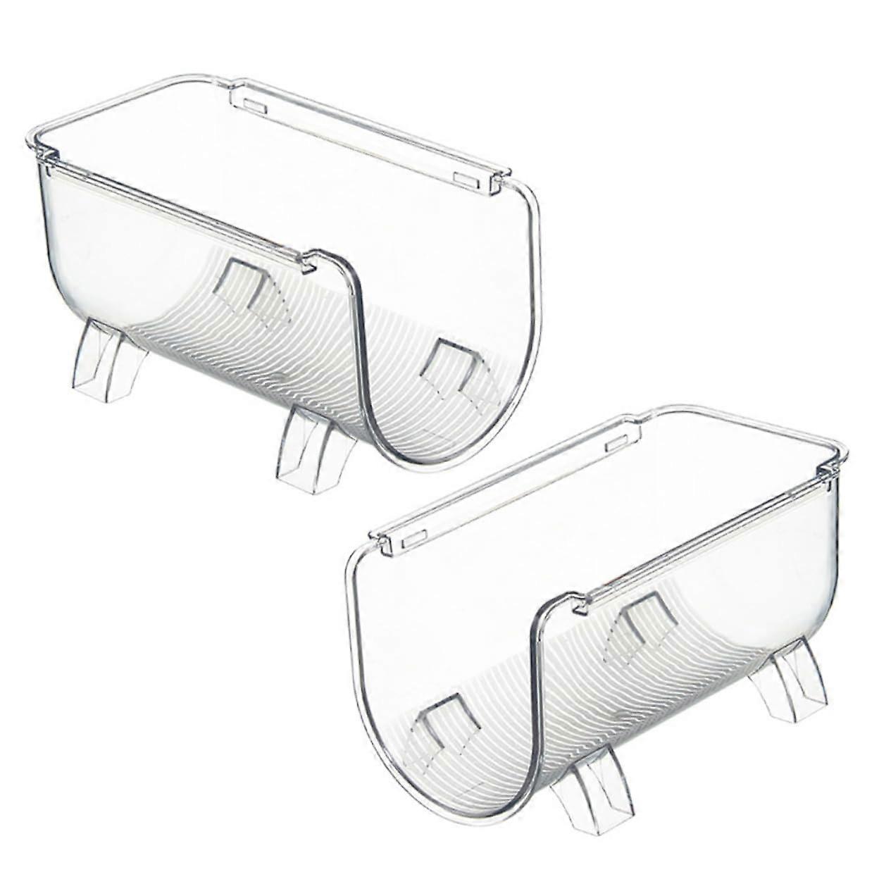 2Pcs Water Bottle Organizer Rack Stackable for Fridge and Pantry, SpaceSaving PET Holder