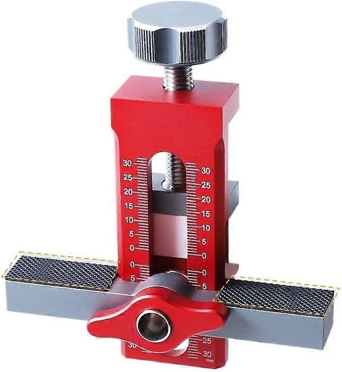Adjustable Cabinet Door Hinge Jig and Positioning Tool for Accurate Hardware Alignment – Red
