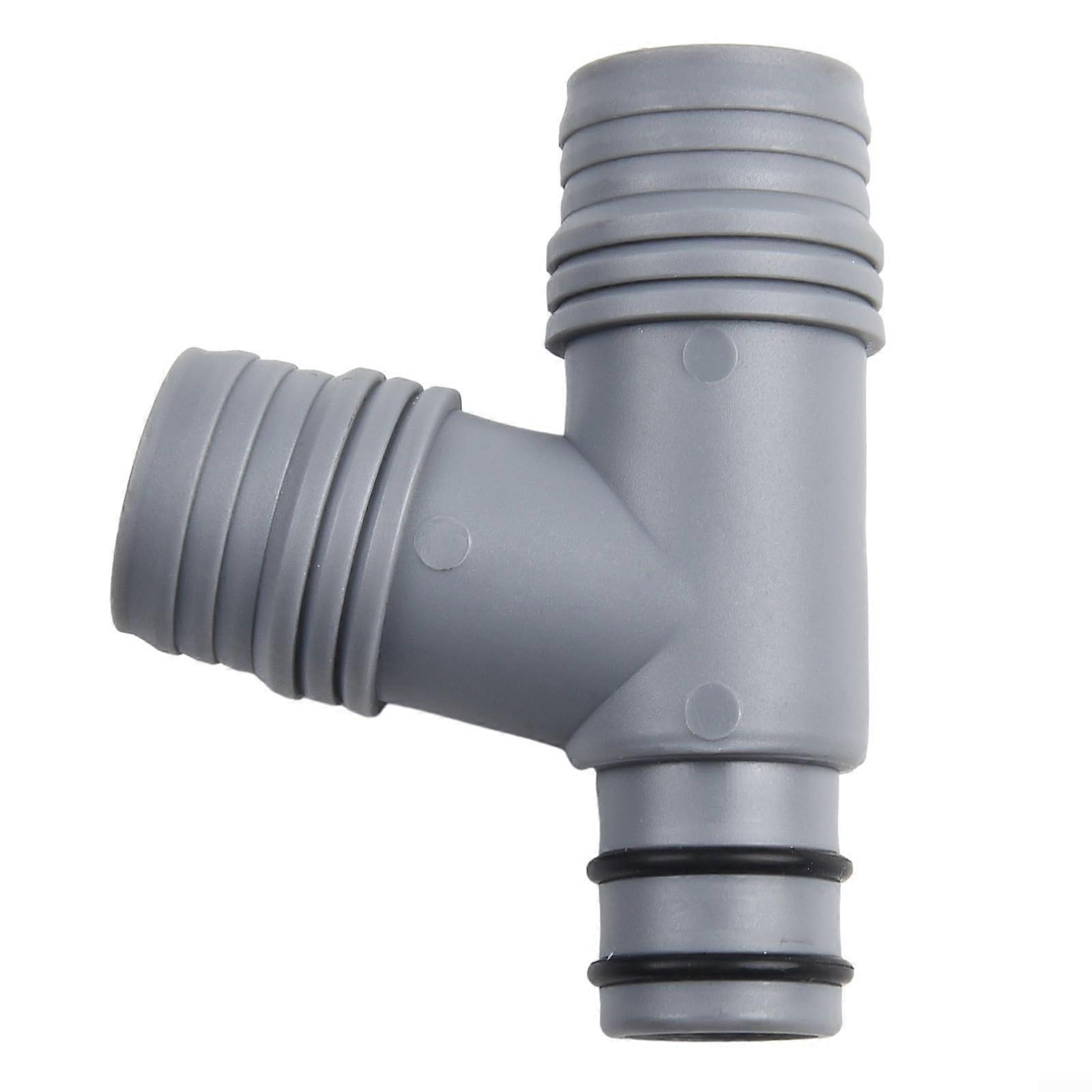 Sink Drain Pipe Connector Tee for Kitchen Sink Overflow with LeakProof Rubber Gasket