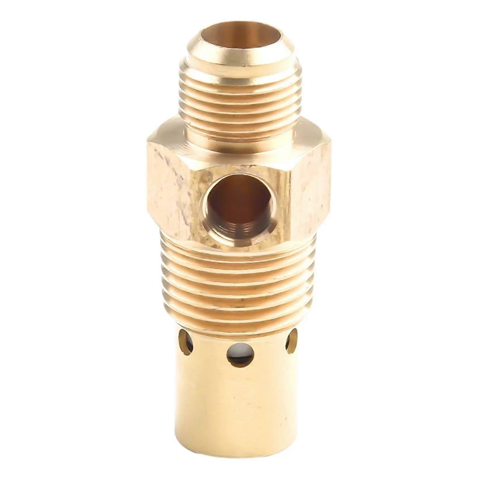 Brass Check Valve G3/8 Male Thread One Way Air Compressor Fitting Leak Proof Durable