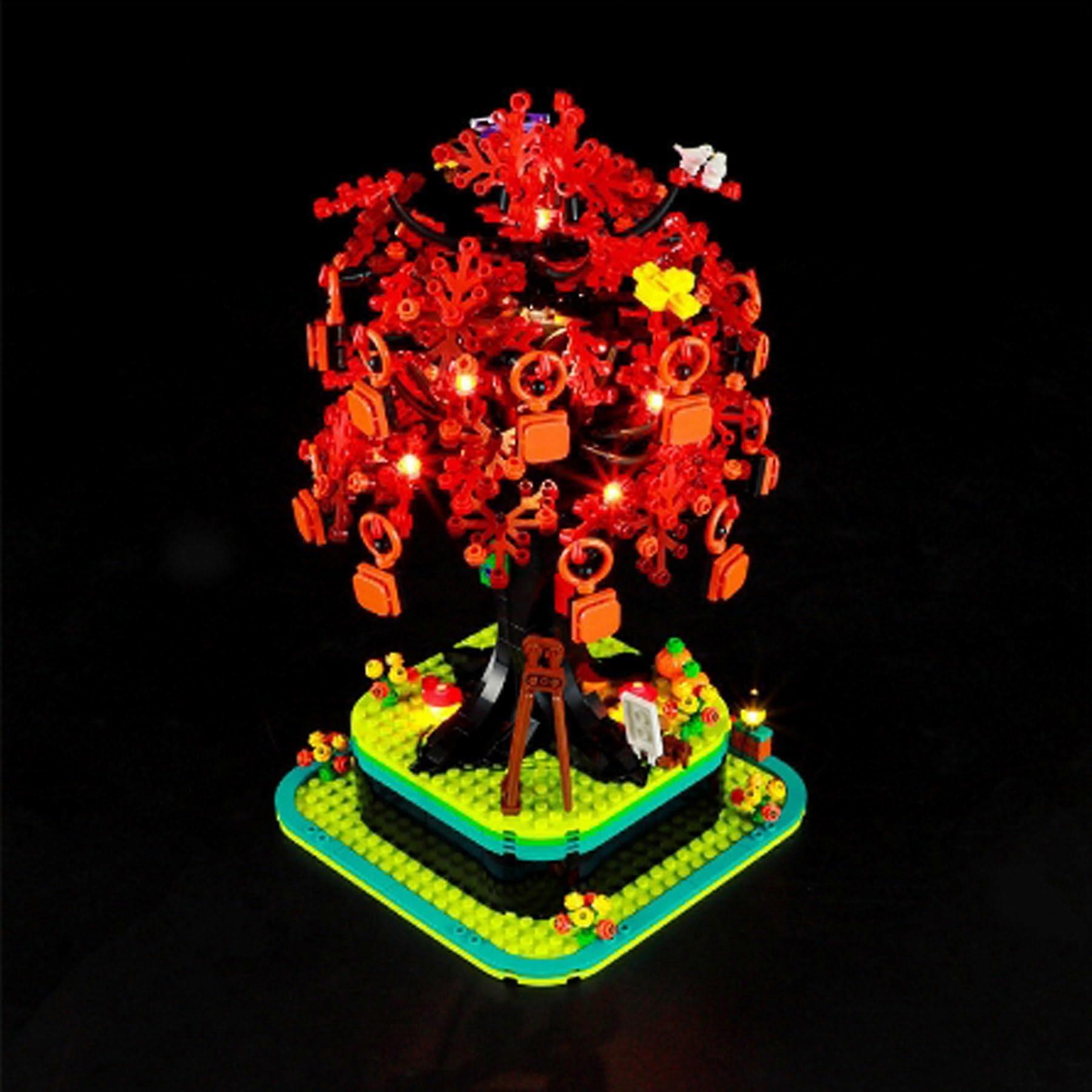 Lighting Kit with USB Powered LED Lights for  21346 Trees Model Display Enhancement