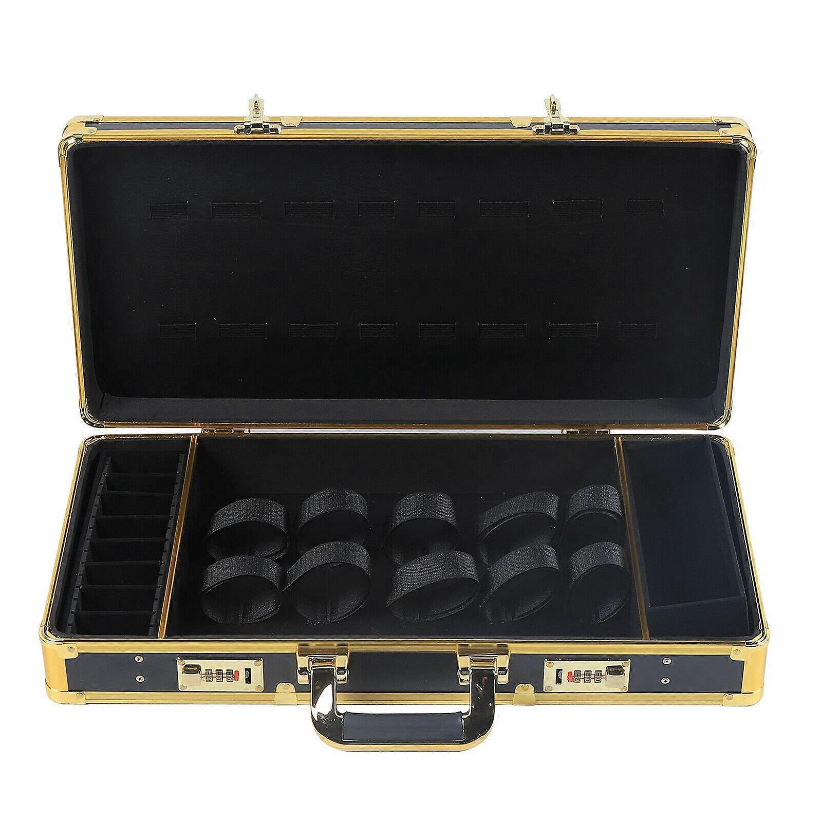Barber Tool Case with Secure Number Lock, Durable Aluminum Shell, Travel Organizer for Clippers