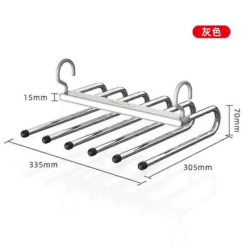 Luxury Foldable Multi-Function Pants Rack Multi-Layer Telescopic Hanger Home Magic Pants Storage Organizer