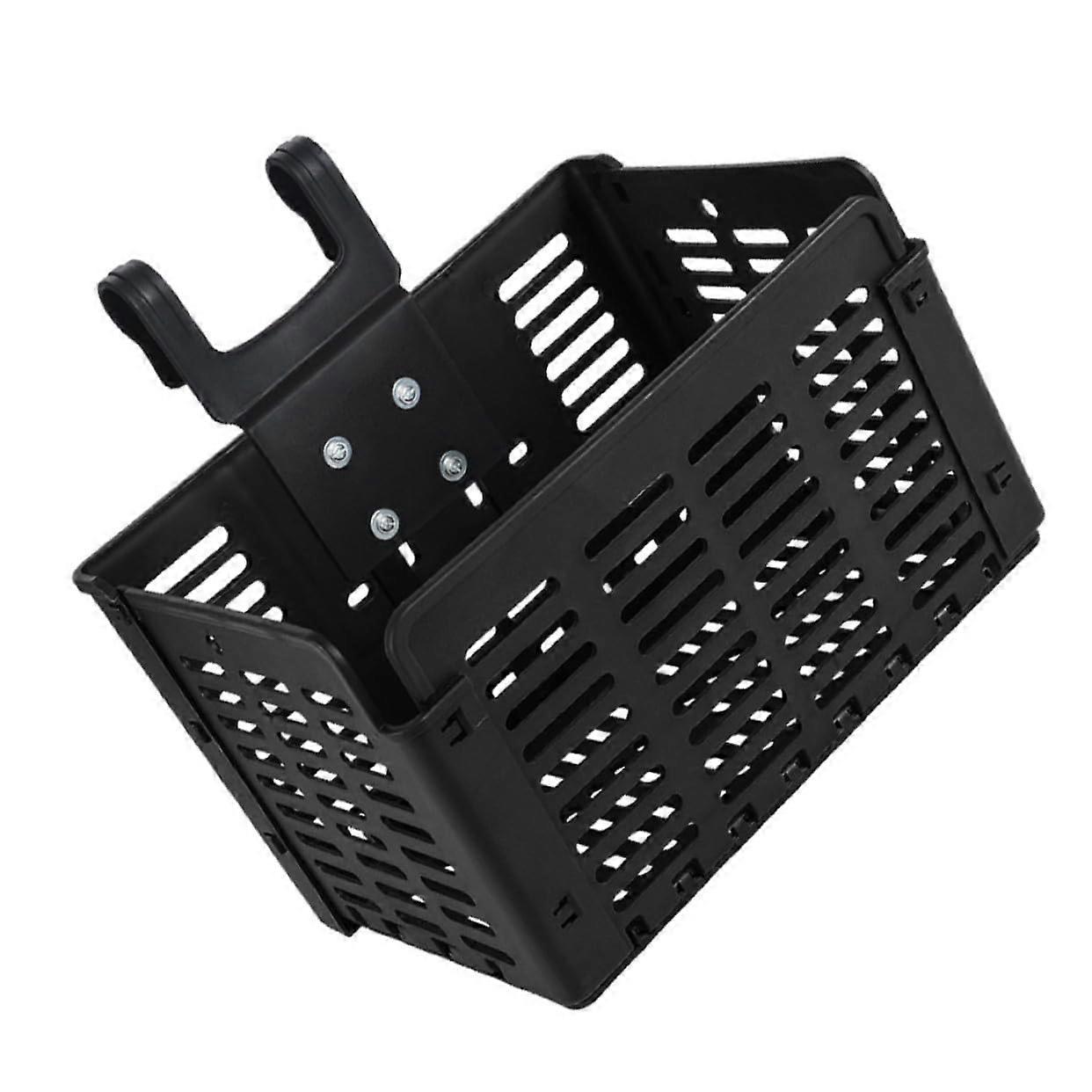Foldable Bike Basket Front Mount Easy Installation for Commuting and Shopping Stable Storage