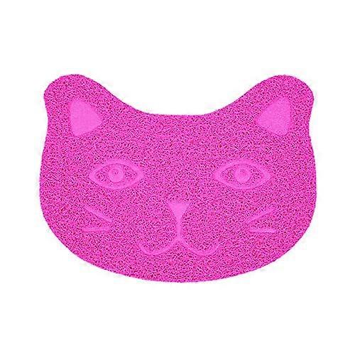 Waterproof Double Layer Cat Litter Mat Cute Paw Shape PVC Easy Clean for Large Cats