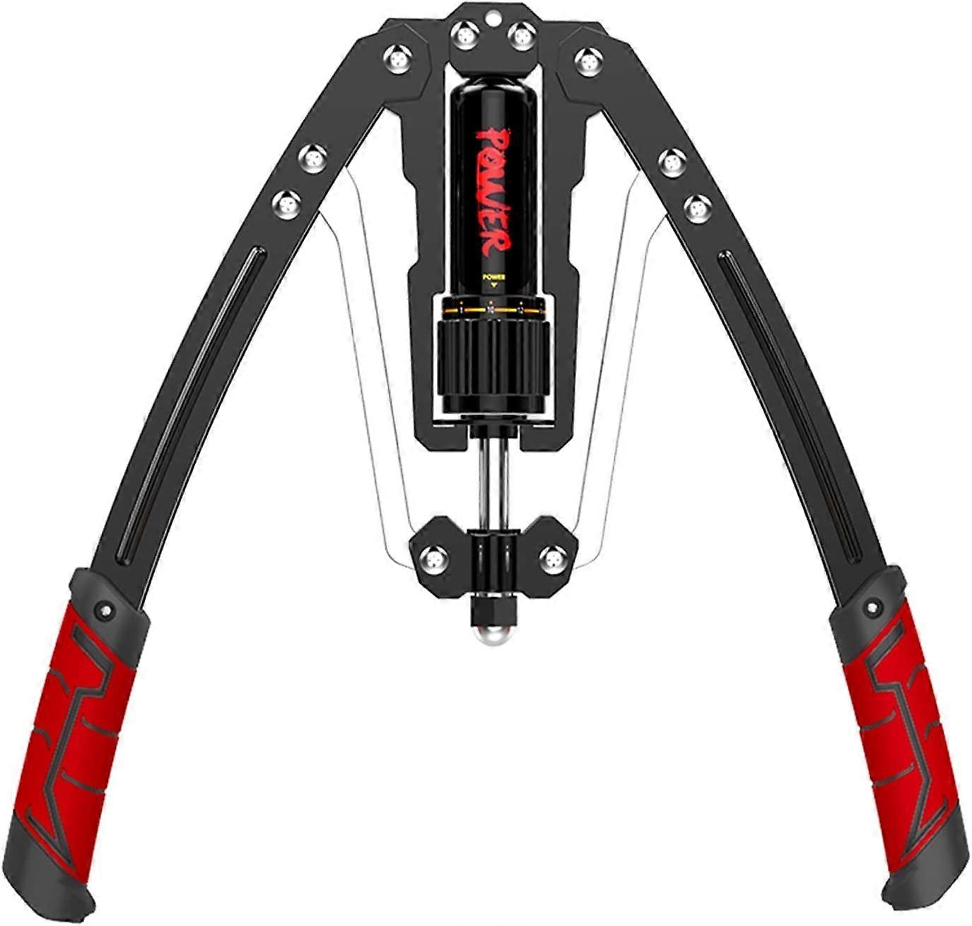 Adjustable Hydraulic Arm Exerciser 22440lbs with Chest Expander for Strength Training Red