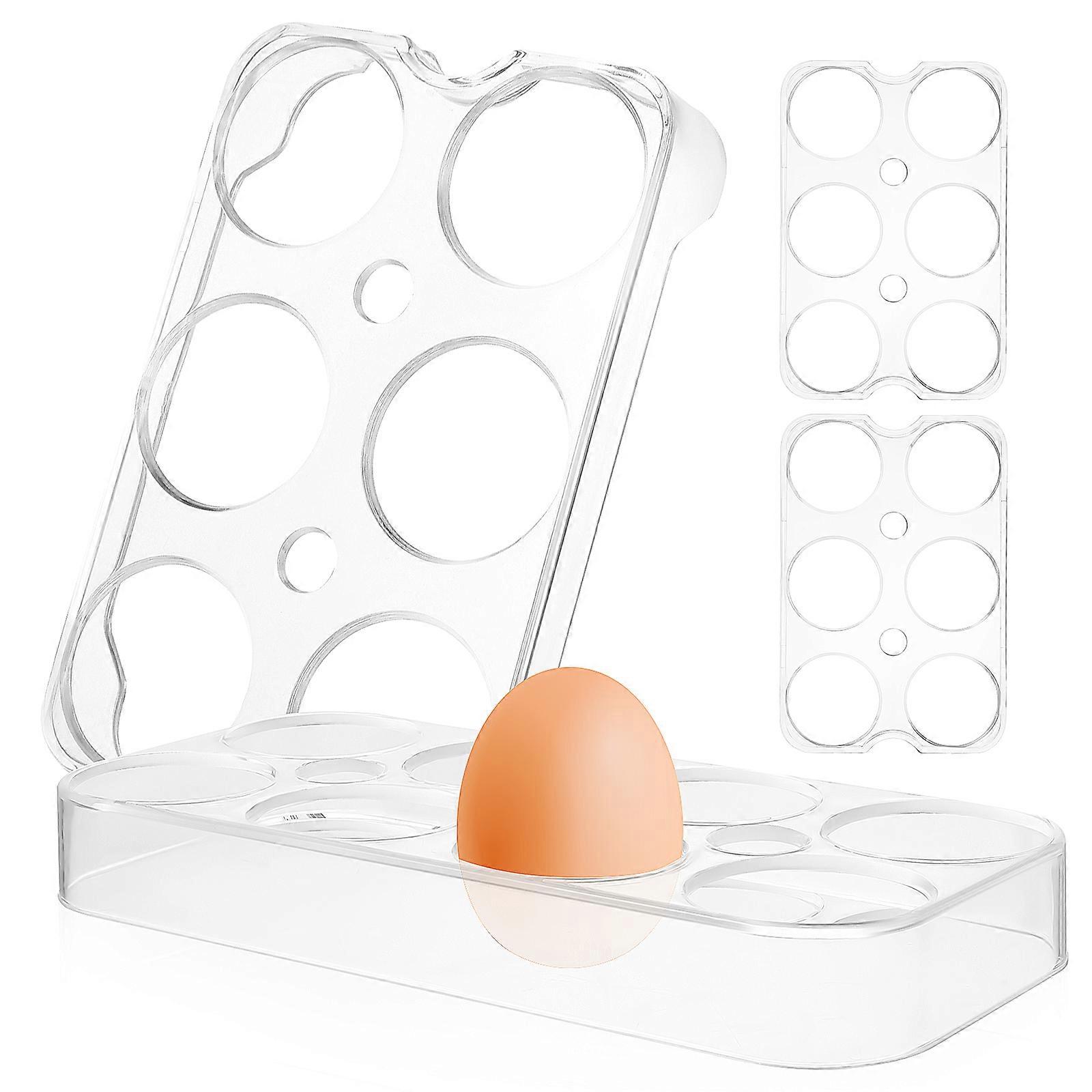 Refrigerator Egg Holders Plastic Rack for Storage Use 4Pcs