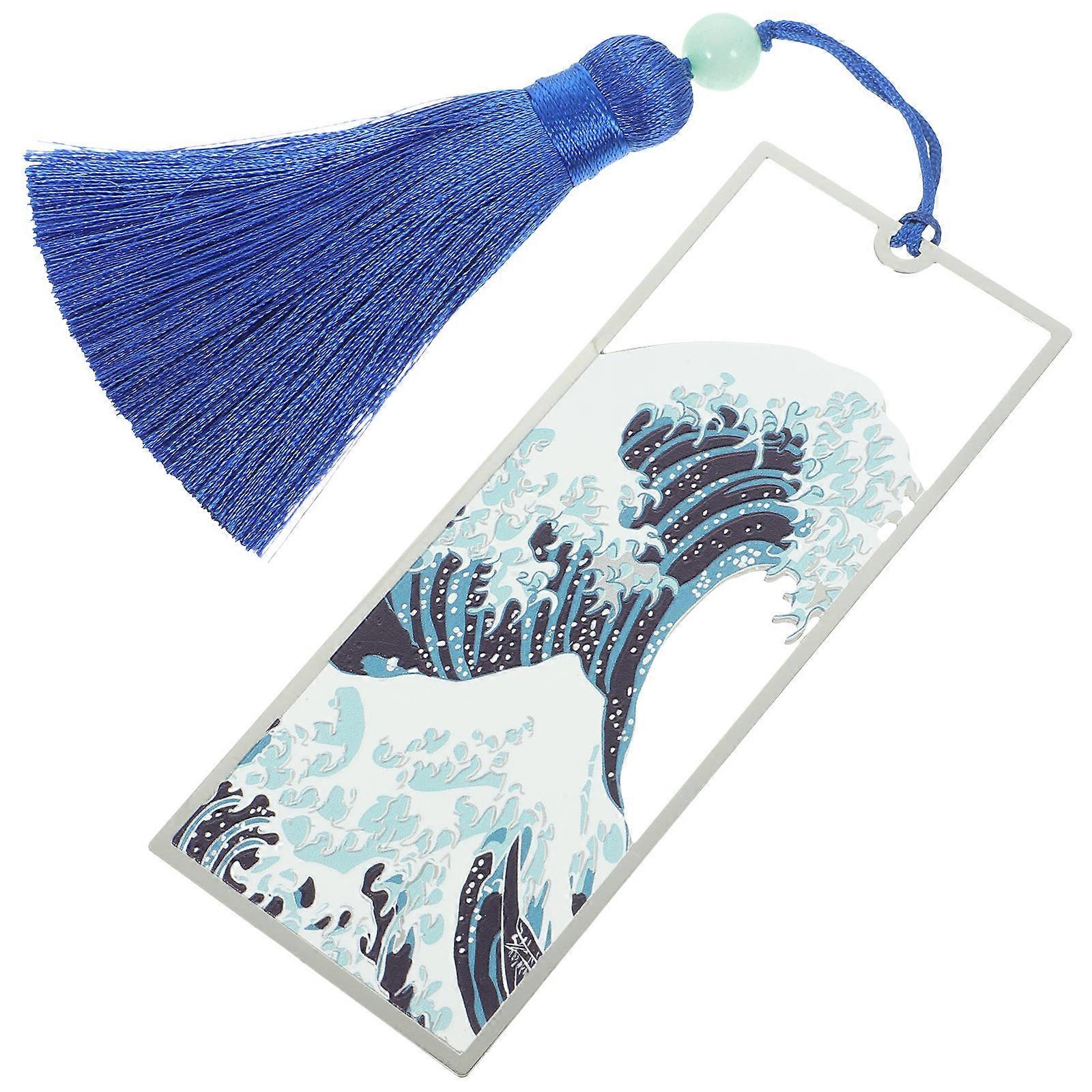 Sea Wave Bookmark Creative Bookmark for Reading 1Pcs Blue Color