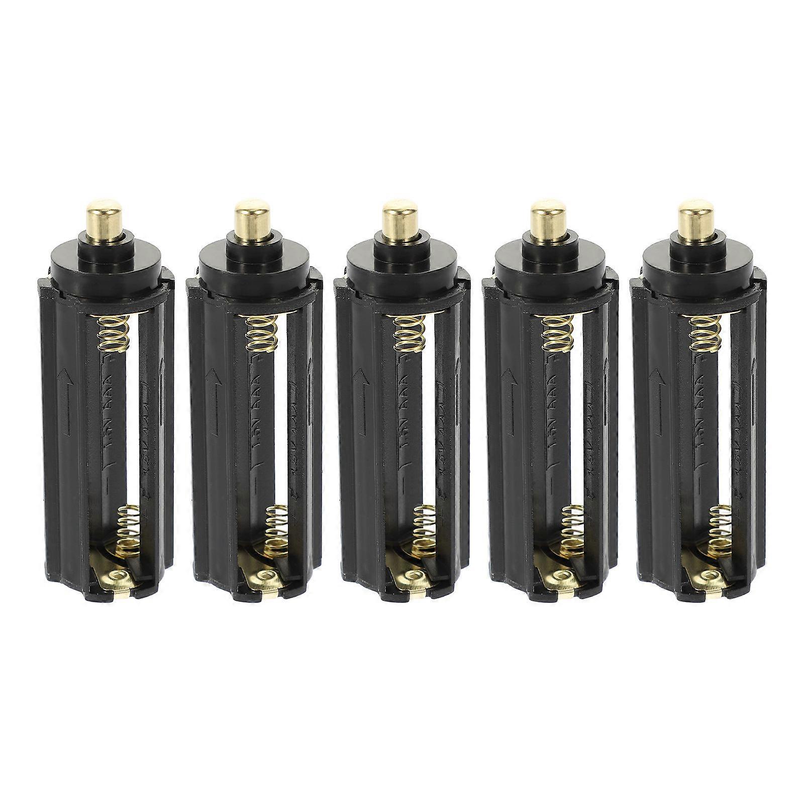 Battery Holder Aaa Battery Organizer for Flashlight 5Pcs